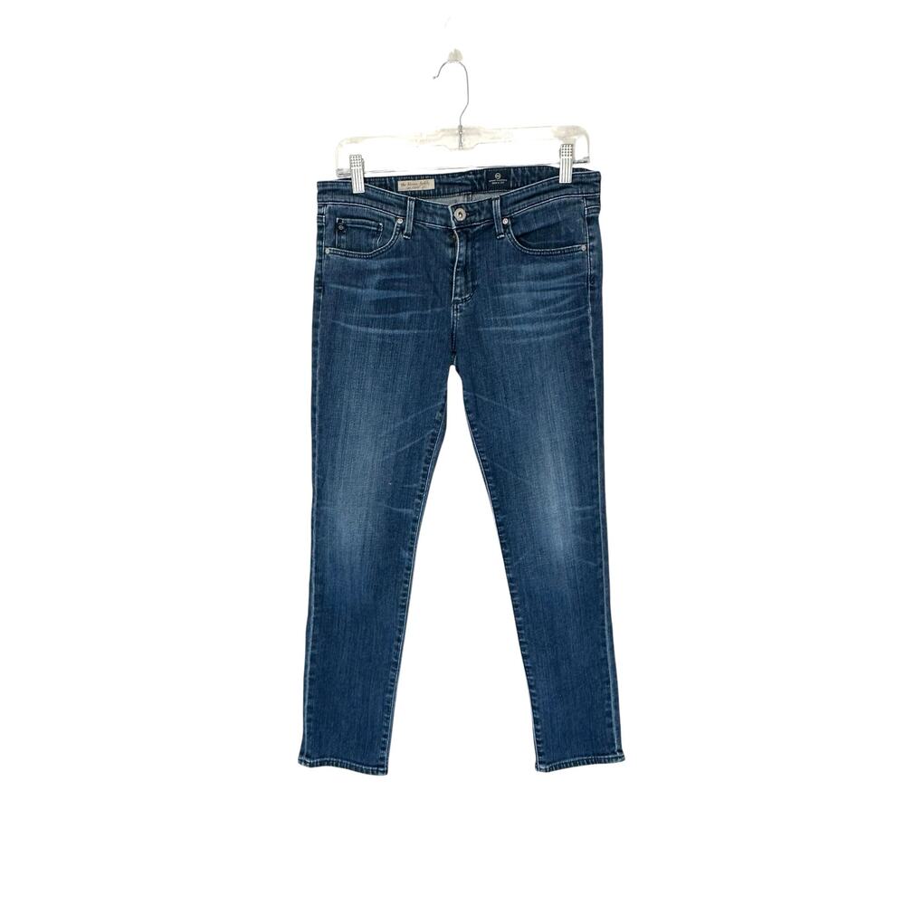 AG Adriano Goldschmied‎ Dark Wash The Stevie Ankle Slim Straight Leg Size 29